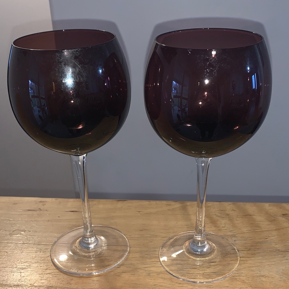 Amethyst Wine Glass Set